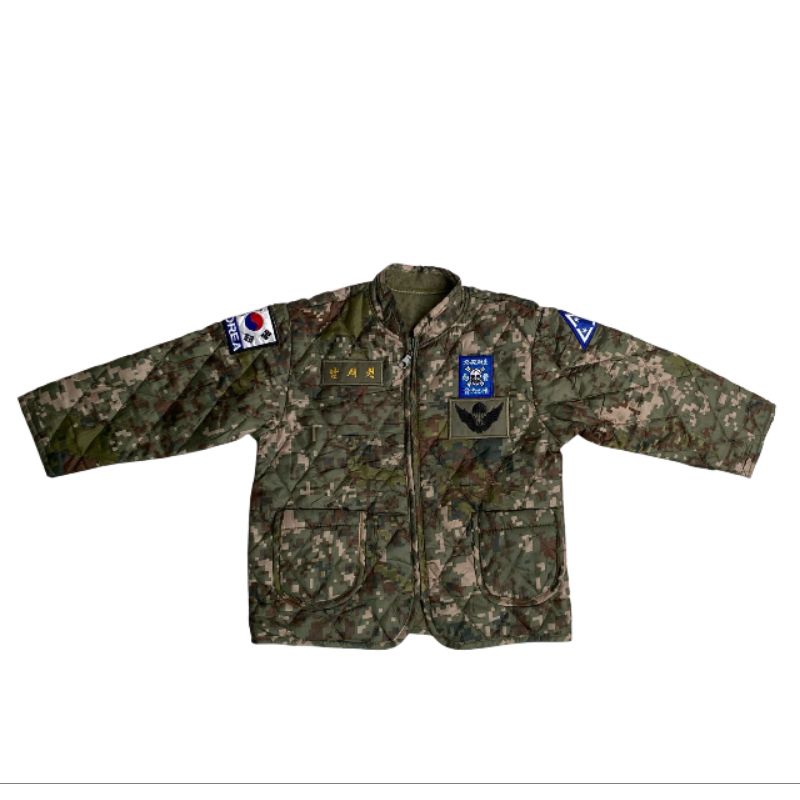 Jaket Baju Hangat Anak Bayi Loreng Digital Granit ROKA Korea Army