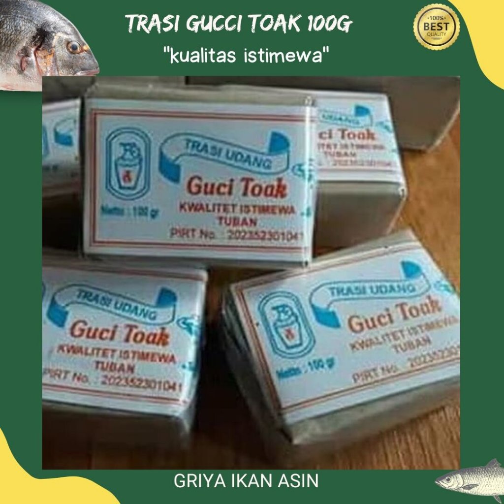 

Trasi udang gucci toak asli tuban 100 gram / terasi udang / trasi udang murah / terasi terenak