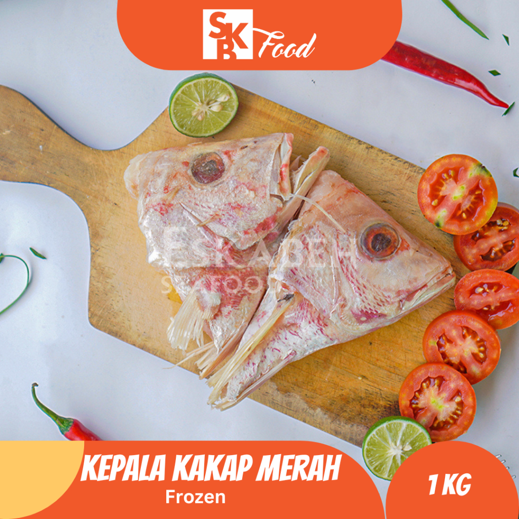 

Ikan Kepala Kakap Merah 1 kg