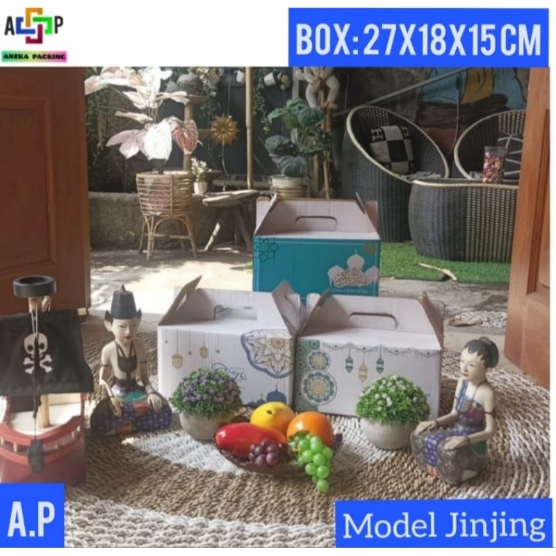 

Box Jinjing 27x18x15 cm/ Box Parcel/Box Lebaran/Kardus/Hampers/Packaging/Boxoleholeh