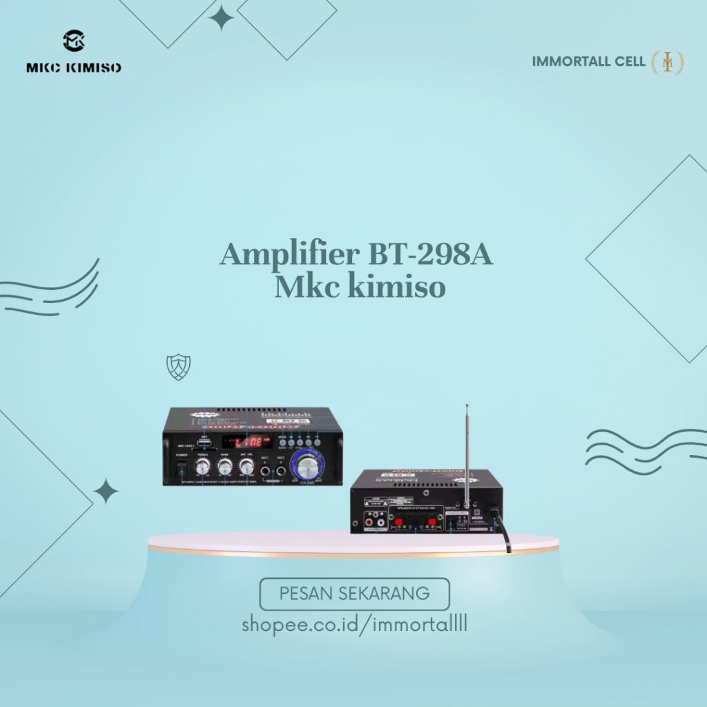 AMPLI BT-298A 300W Amplifier Bluetooth Audio Karaoke EQ Audio Amplifier Karaoke Home, IMMORTALL CELL