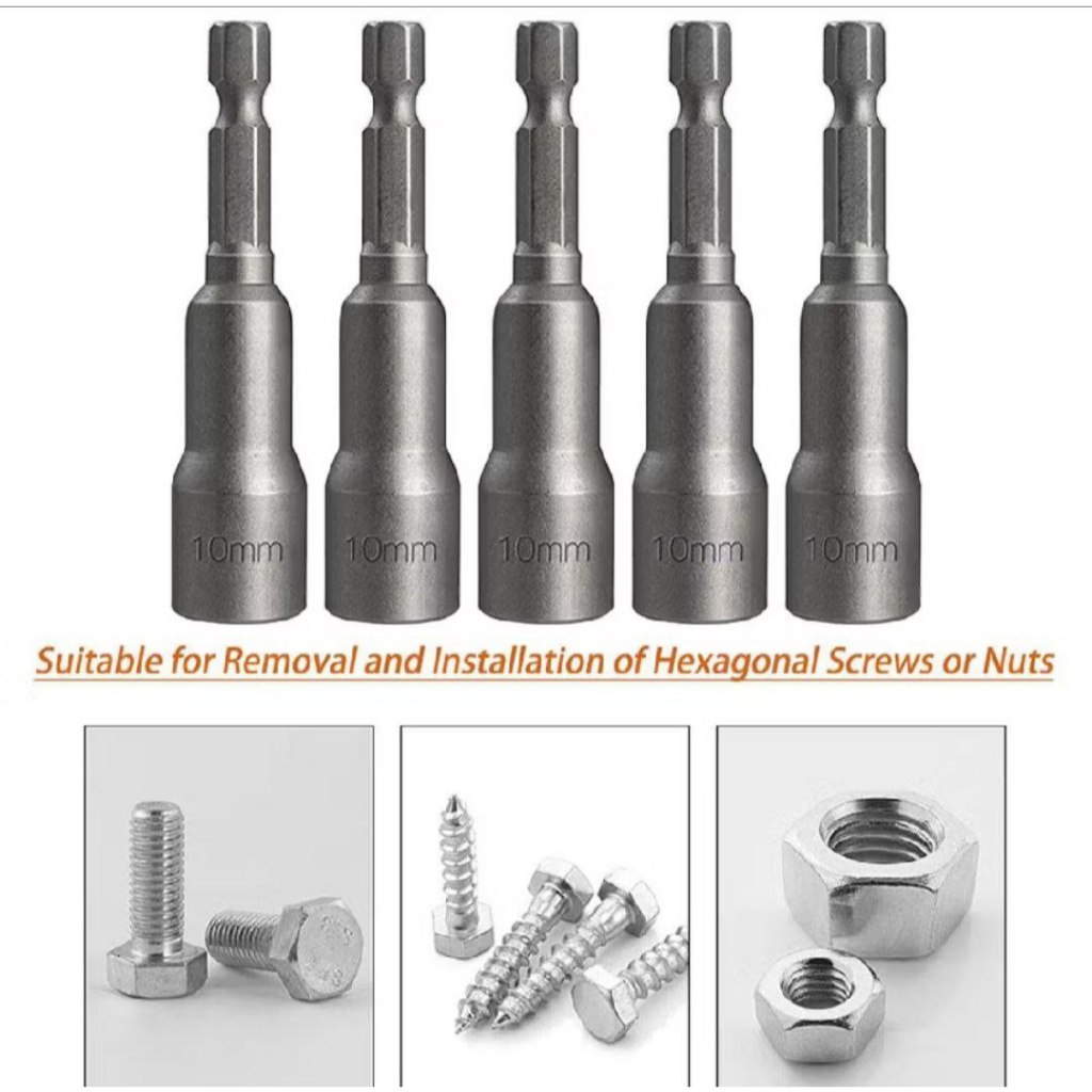 Mata Shock Power Nut Mat Roofing Baut Roofing Magnet 8mmx48mm Serbaguna