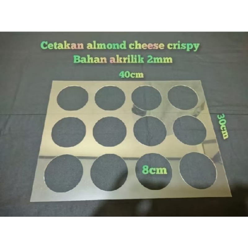 cetakan kue macaron | cetakan kue  almond crispy bahan akrilik | cetakan alas macaron