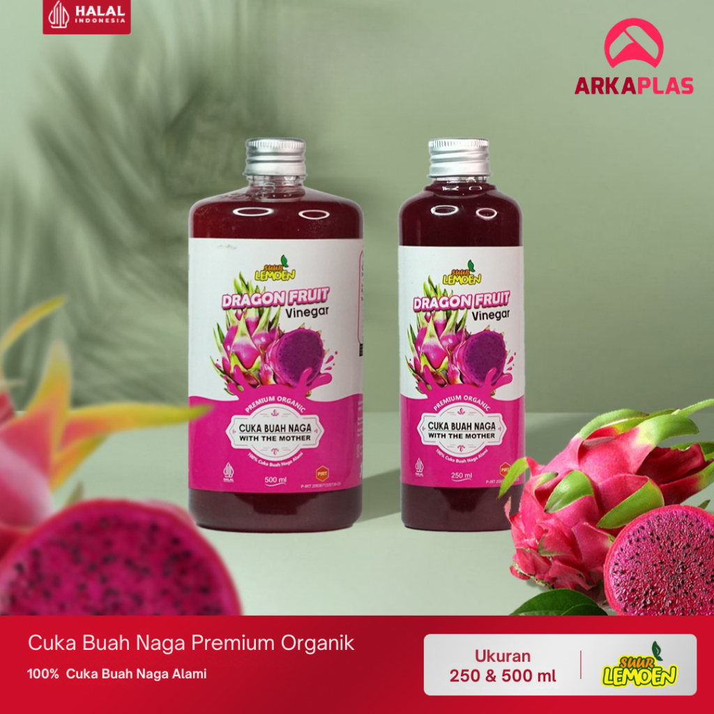 

Cuka Buah Naga 250ml 500ml by Suur Lemoen Minuman Kesehatan Diet Asam Lambung