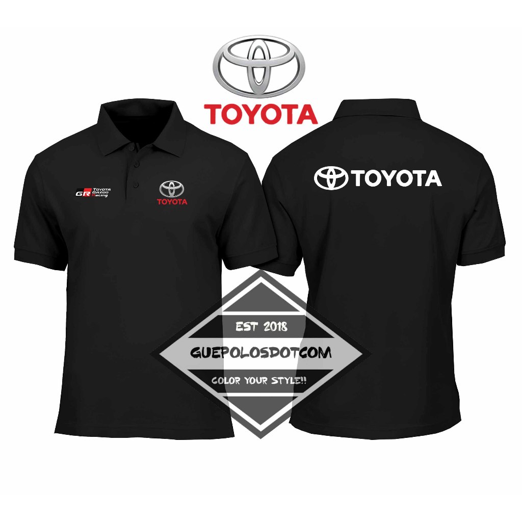 POLOSHIRT BERKERAH TOYOTA GR GAZOO RACING - Baju Berkerah Toyota GR Gazoo Racing - POLO KERAH TOYOTA