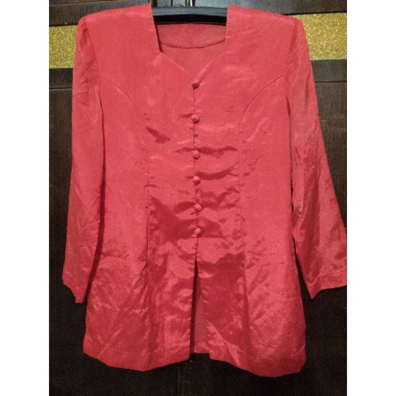 KEBAYA ATASAN MERAH CABE