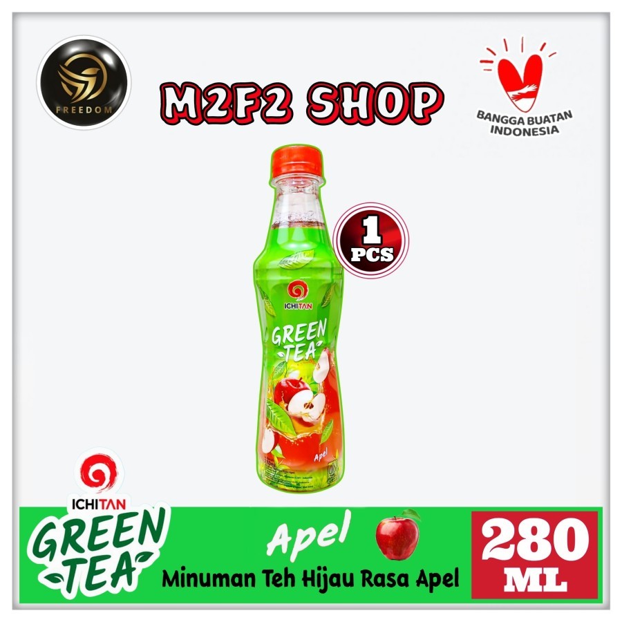 

Ichitan Green Tea Apple Flavoured | Teh Hijau Rasa Apel Botol Pet - 280 ml (Kemasan Satuan)