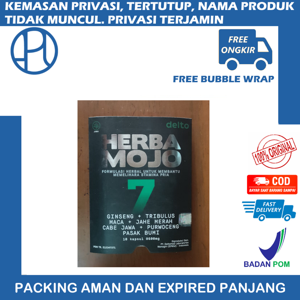 HERBA MOJO HERBAMOJO BLISTER 10 KAPSUL STAMINA PRIA TRIBULUS