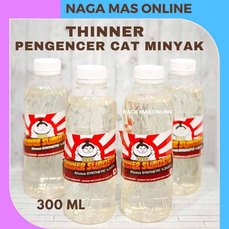 THINNER 300 ML PENGENCER KHUSUS CAT MINYAK KAYU BESI / THINNER CAT SETENGAH DUCO