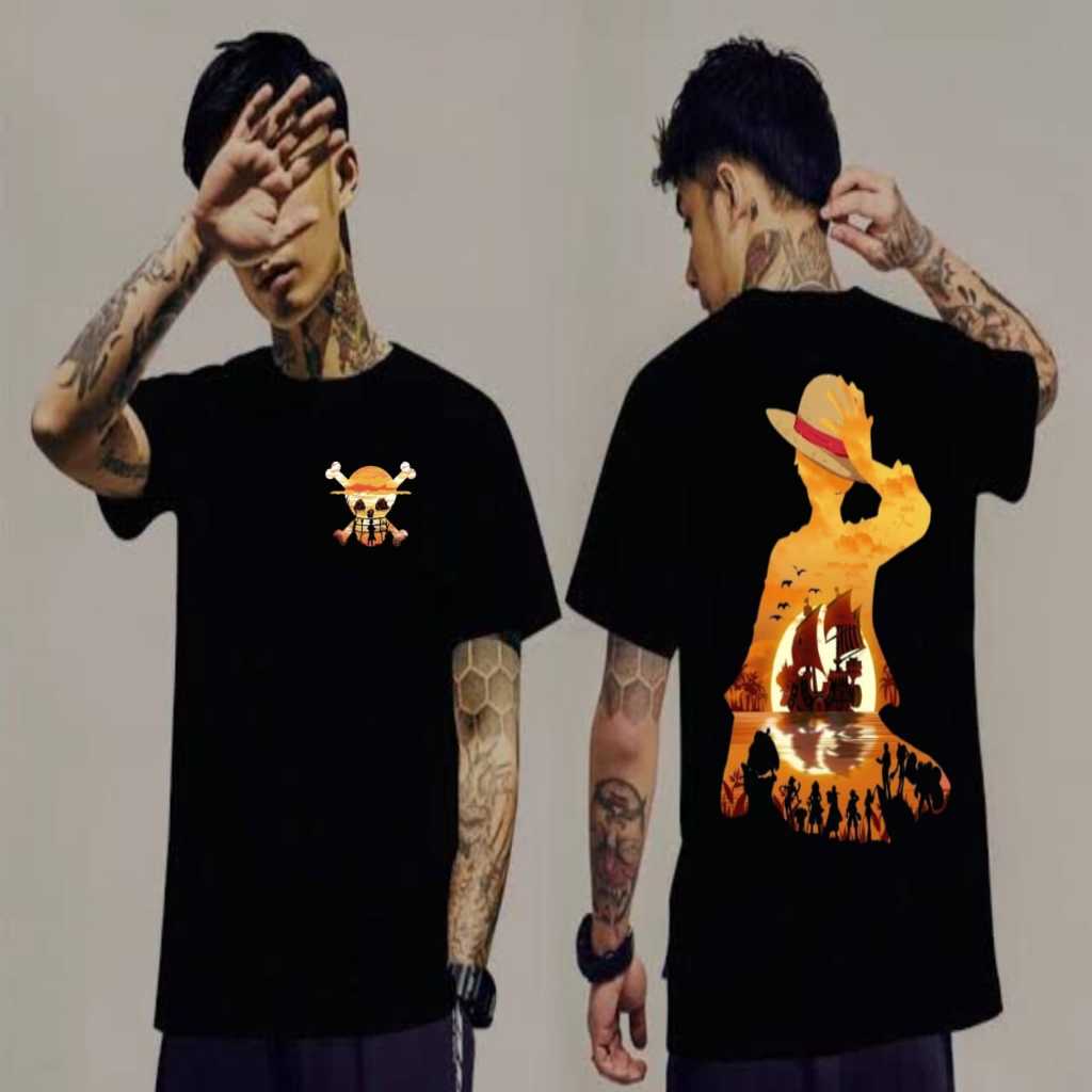 Koas Lengan Pendek / Kaos One Piece Kapal / Kaos unisex