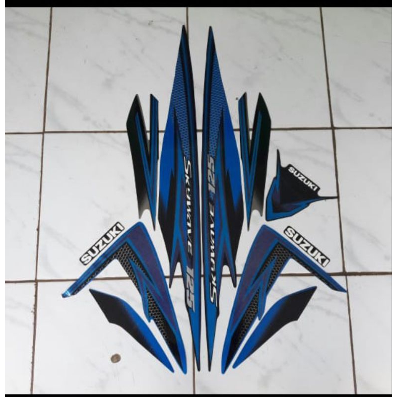 Stiker Suzuki Skywave 125- Skywave NR Gold Murah