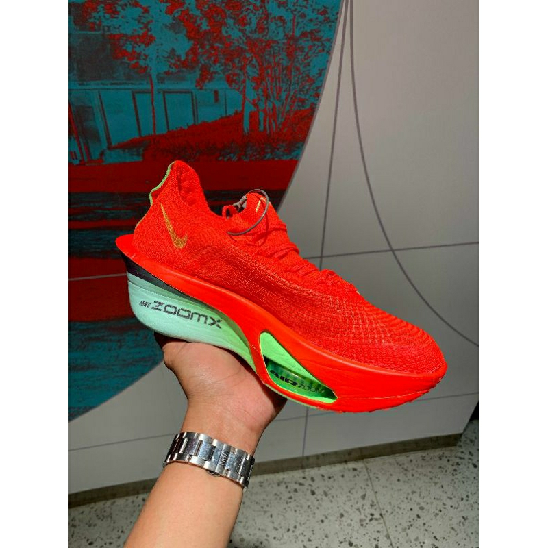 Nike Zoom Air Alphafly 3 Bright Crimson Lime  Burst Mint