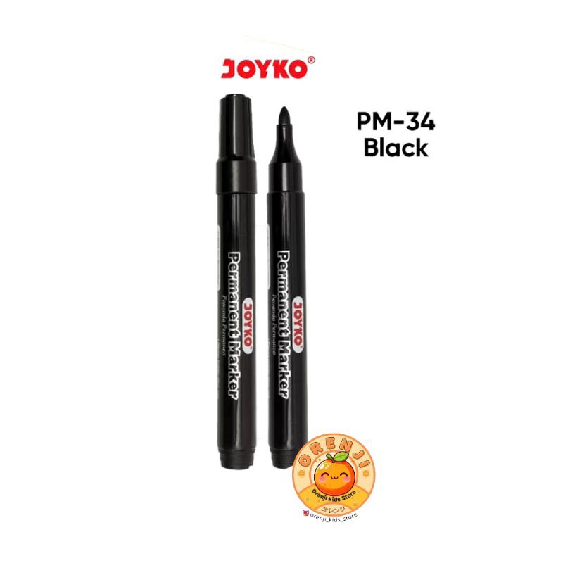 

Spidol Besar Joyko Permanent Marker Black PM-34 / Spidol Permanen Murah Berkualitas