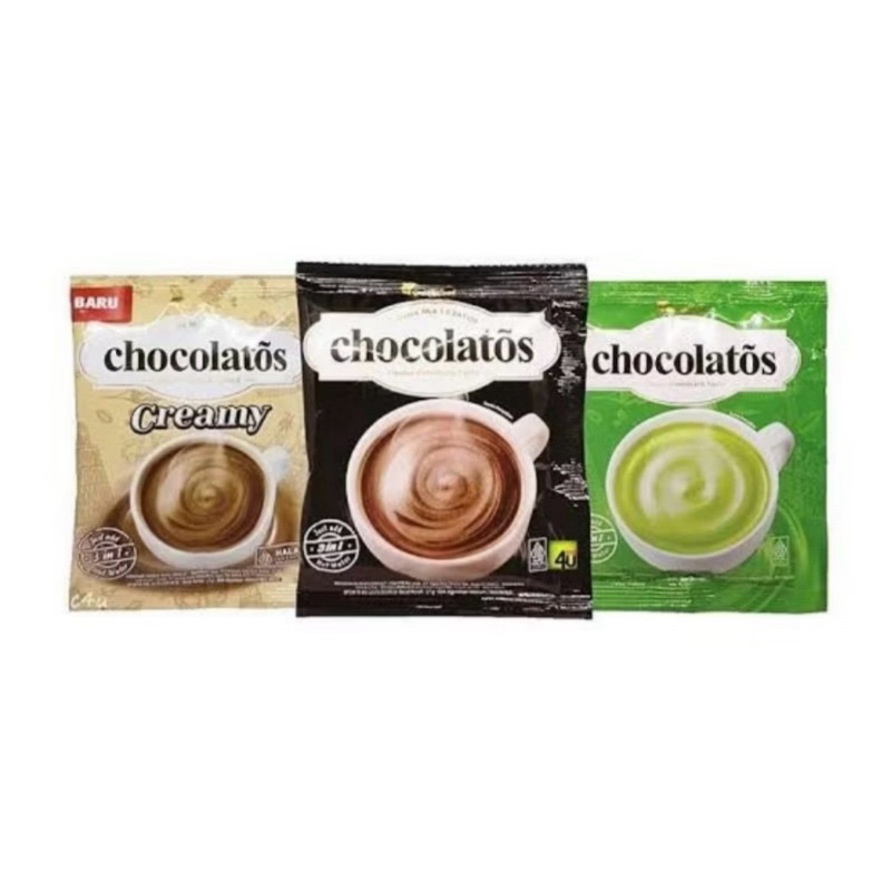 

minuman chocolatos renceng isi 10sachet matcha creamy vanilla coklat