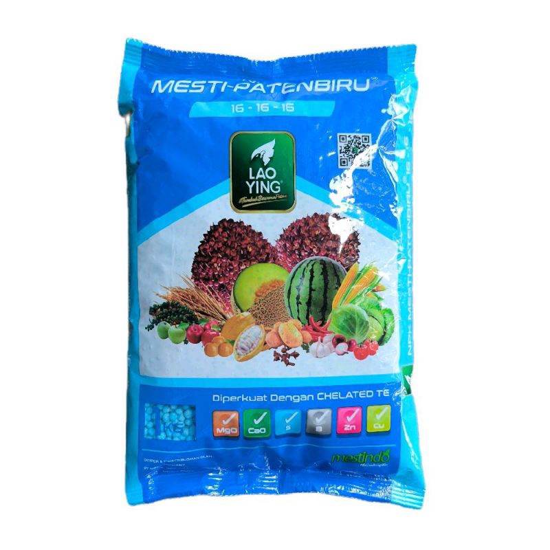 Pupuk NPK 16-16-16 Lao Ying Original 1 Kg