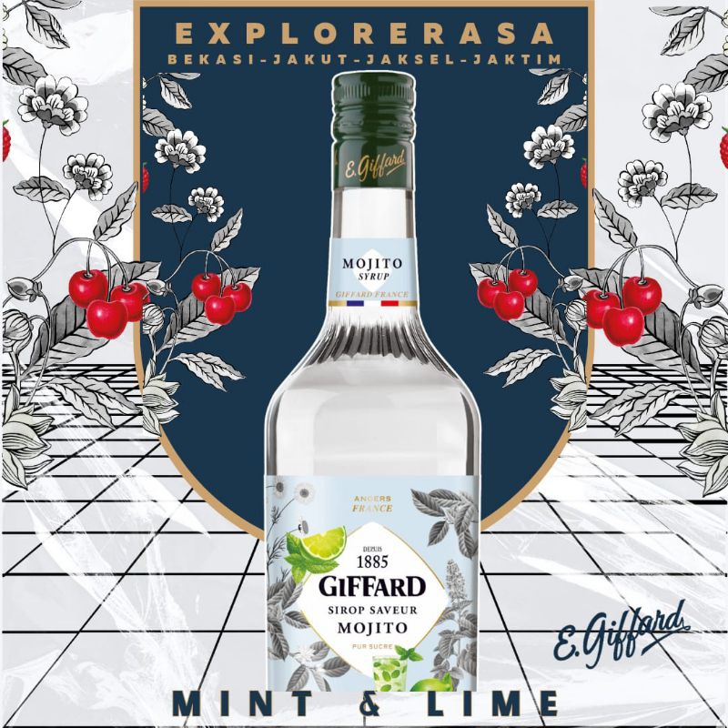 

Giffard syrup rasa Mint & lime mojito 1liter