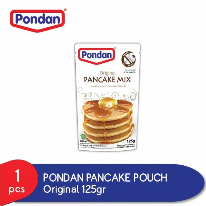 

Pondan Pancake Mix Original Kemasan Pouch 125gr