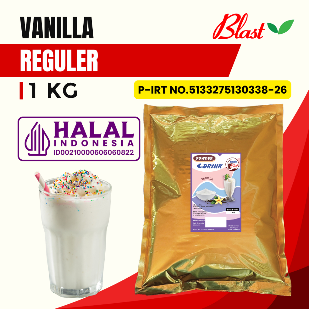 

Bubuk VANILLA 1 KG - Bubuk Minuman Vanila - MIX Creamer & Gula - Powder Milk Drink