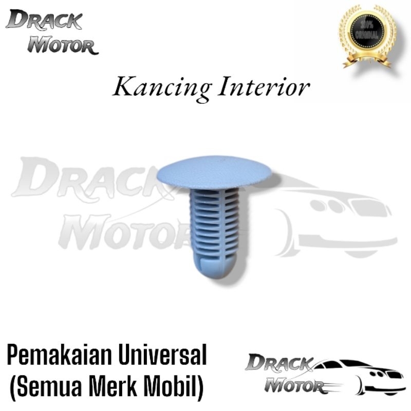 Kancing Klip Gigi Gerigi Interior Panel Bemper Fender Mobil Universal Original // Kancing Klip Gigi 
