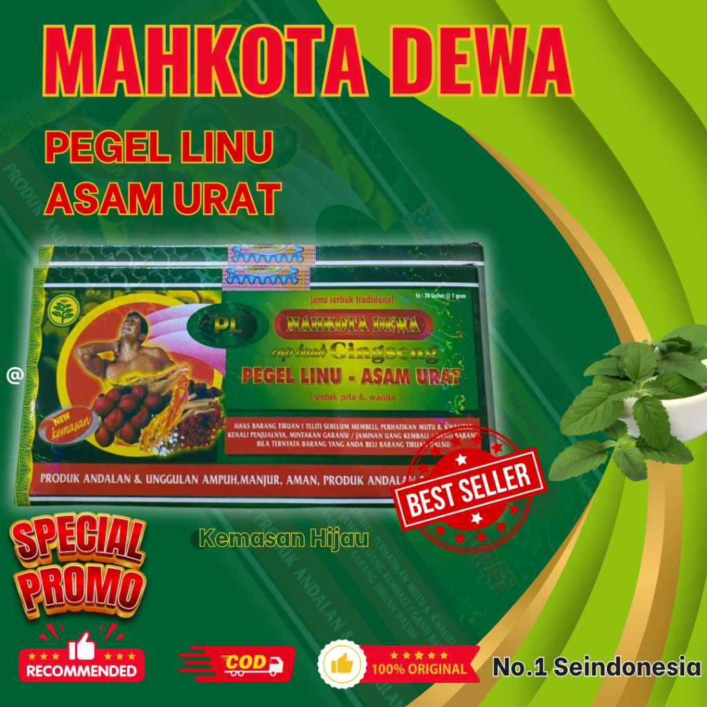 

Mahkota Dewa Original Kapsul Asam Urat Pegal Linu