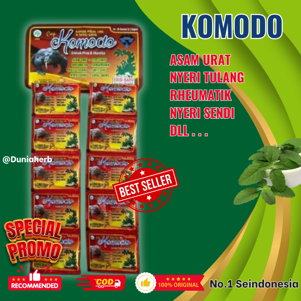

Komodo Original Kapsul Asam Urat