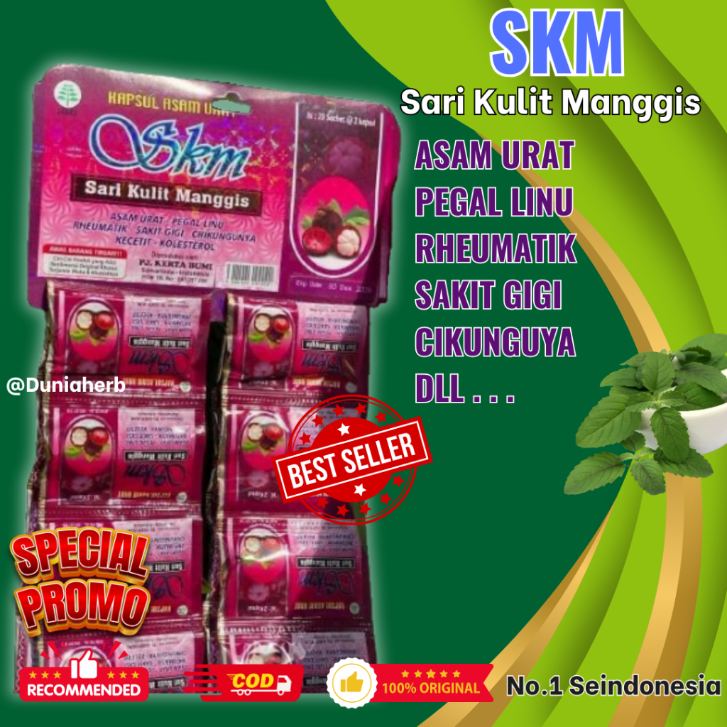 

Skm Sari Kulit Manggis Original Kapsul Asam Urat