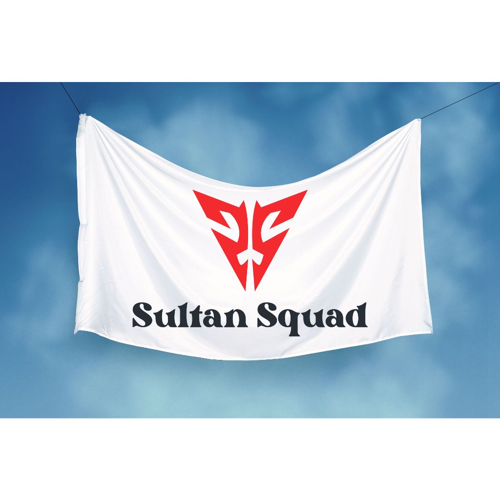 BENDERA SULTAN SQUAD EDISI LIMITED EDITION  UKURAN 90 x 60 CM/Flag/Poster Kain/MINI FLAG 90 x 60 CM