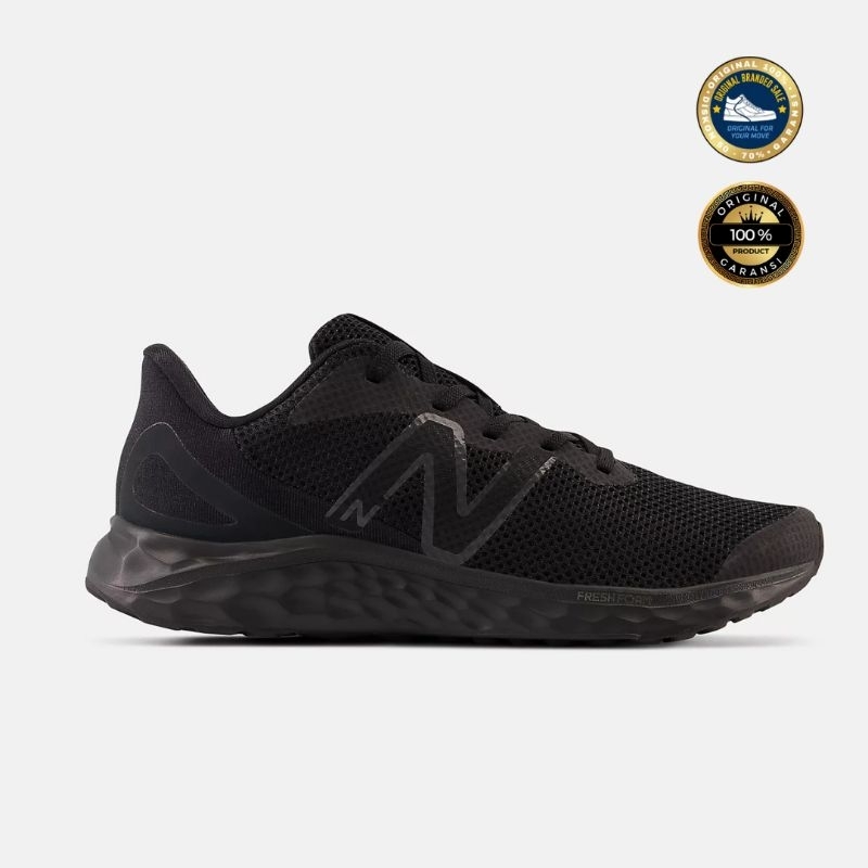 ORIGINAL GARANSI SEPATU NB FRESH FOAM ARISHI V4 BLACK SIZE 37,5