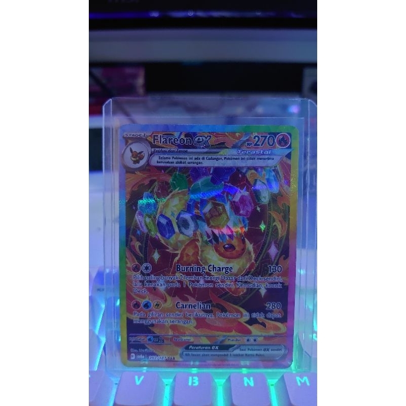 Kartu Pokemon terastal Flareon ex SAR