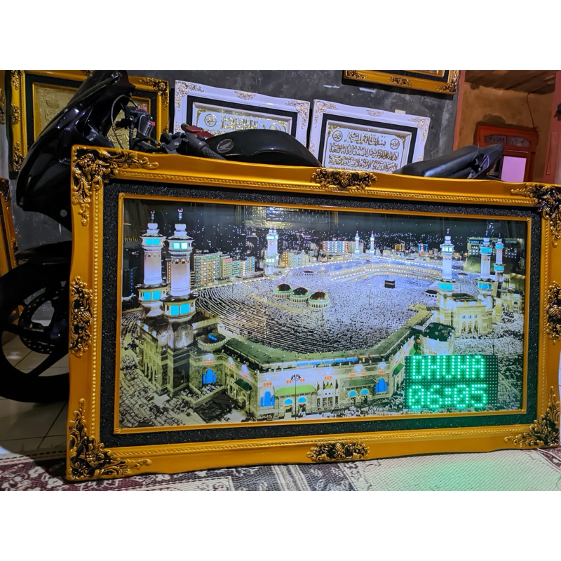 mekah lampu murottal mp3 jam digital otomatis adzan runinng texs