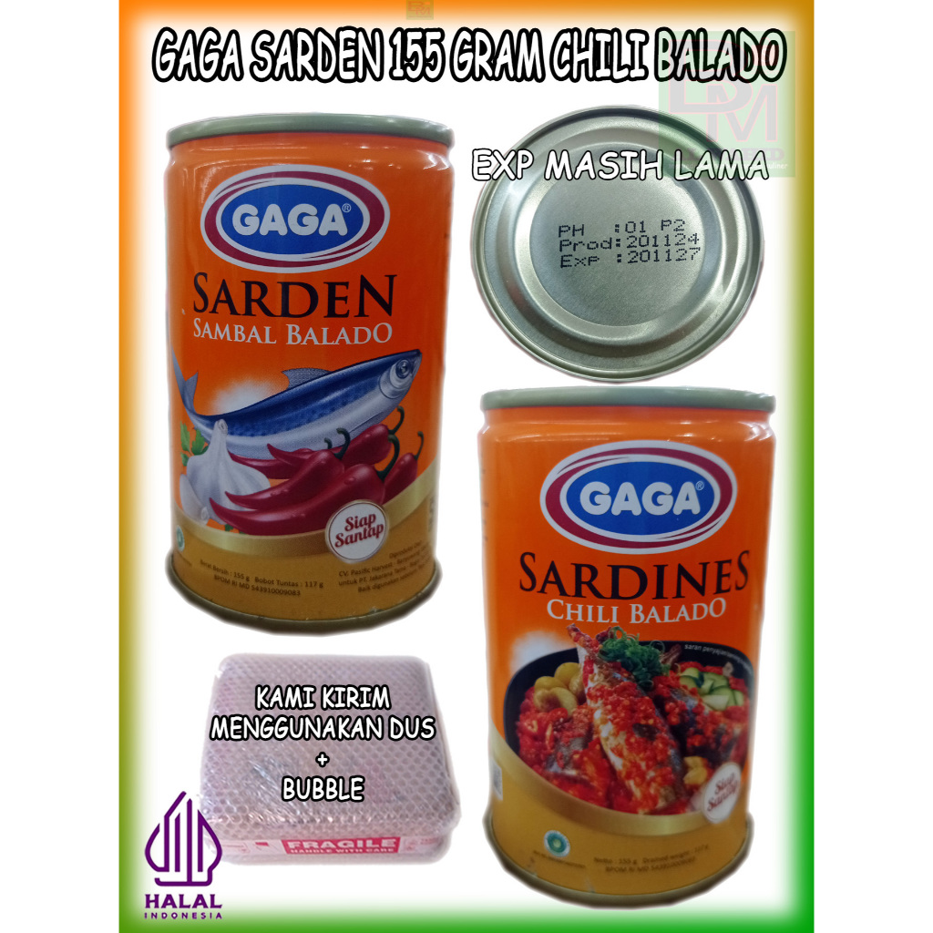 

Sardines Sarden Gaga Balado Pedas Kemasan 155 gram