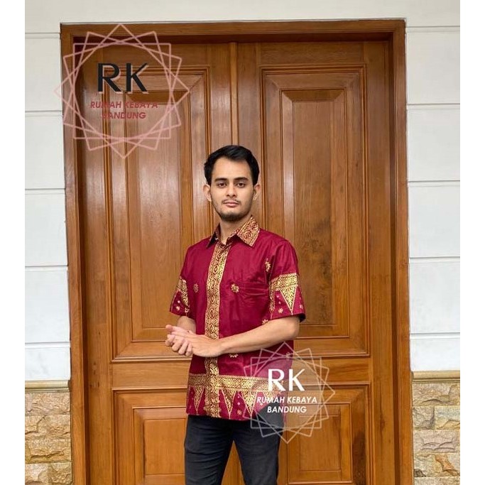 KEMEJA DELISA MOTIF SONGKET PALEMBANG FULL PURING UNTUK COUPLE SETELAN DELISA BATIK JUPRI BAJU KONDA