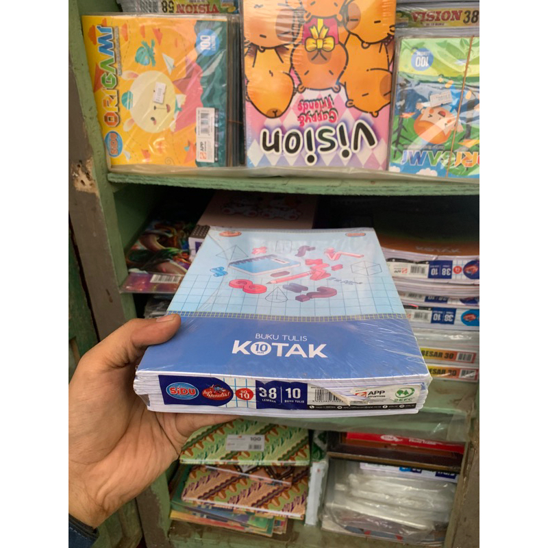 

BUKU TULIS KOTAK SIDU TANGGUNG/UKURAN 10cm