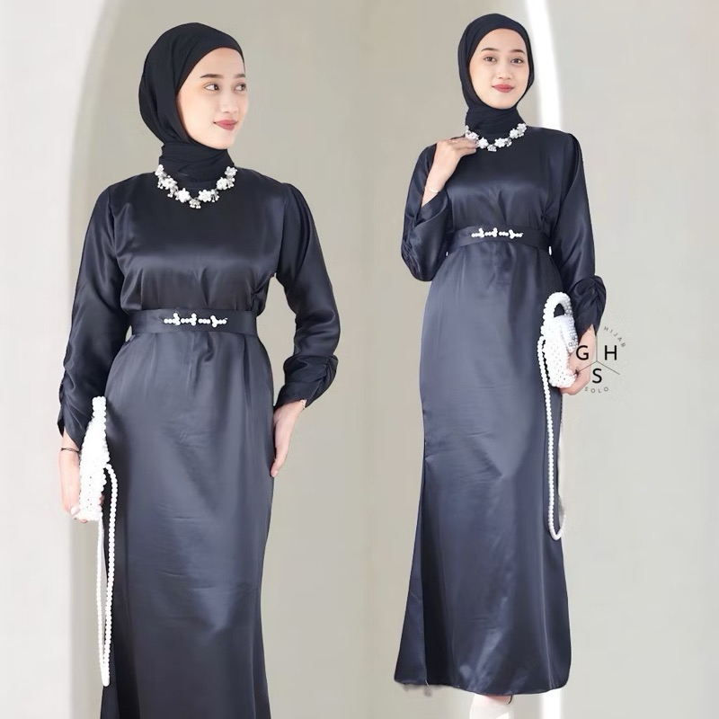LILI DRESS DUYUNG GAMIS SATIN