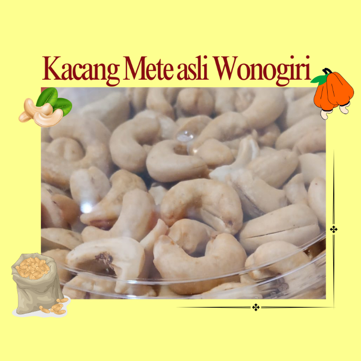 

Kacang Mete mateng super rasa asin , krispi Asli Wonogiri 250g