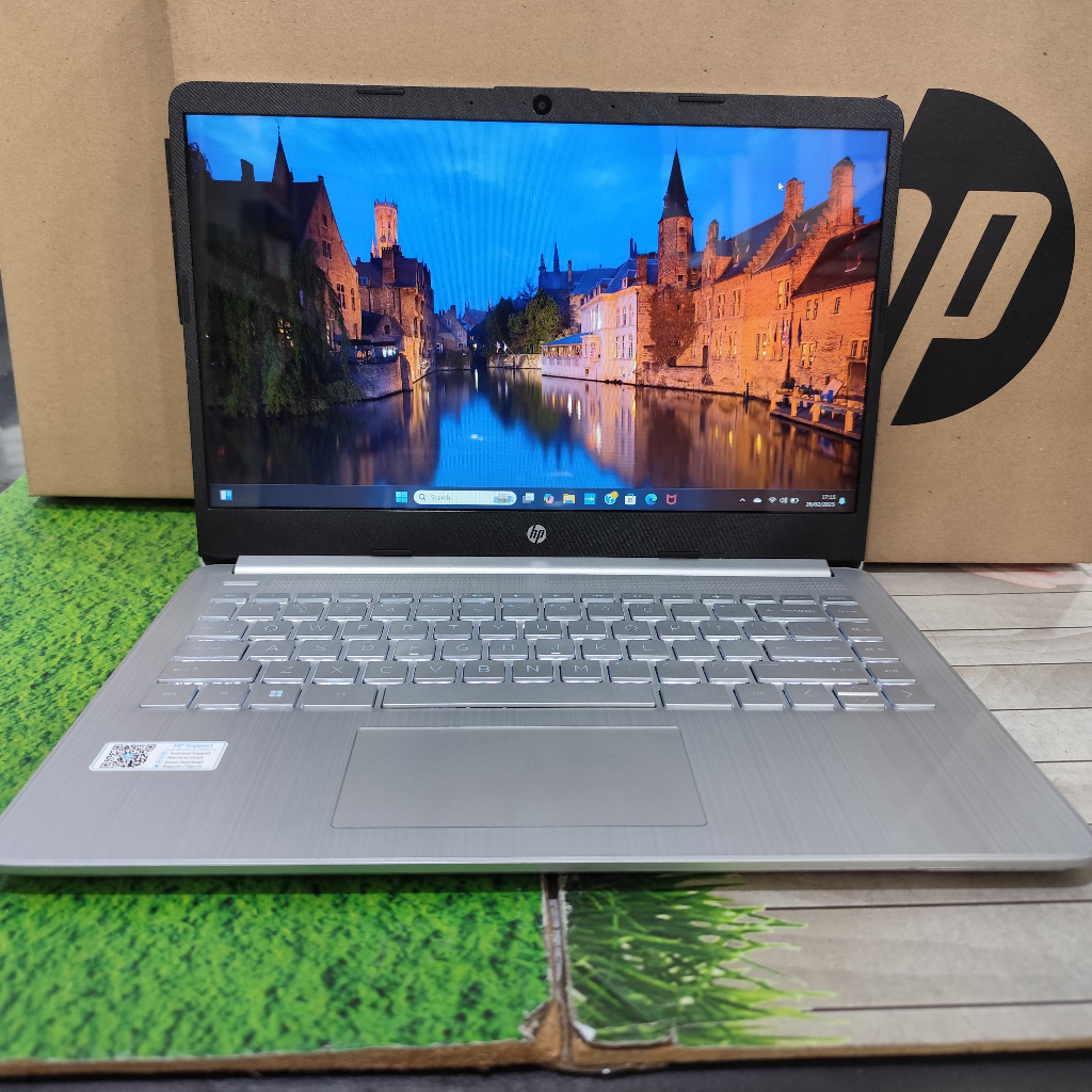 Promo Laptop Baru HP 14s DQ0510TU N4120 RAM 4GB SSD 256GB Layar 14" Slim Keyboard Backlight