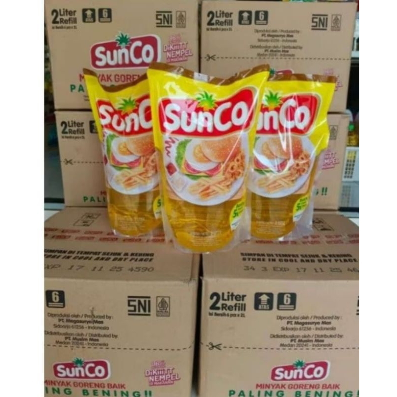 

READY MINYAK SUNCO 2L 1DUS ISI 6PCS