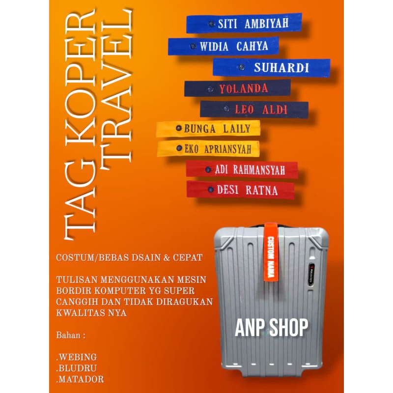 Tag koper penanda koper haji/umroh tanda pengenal