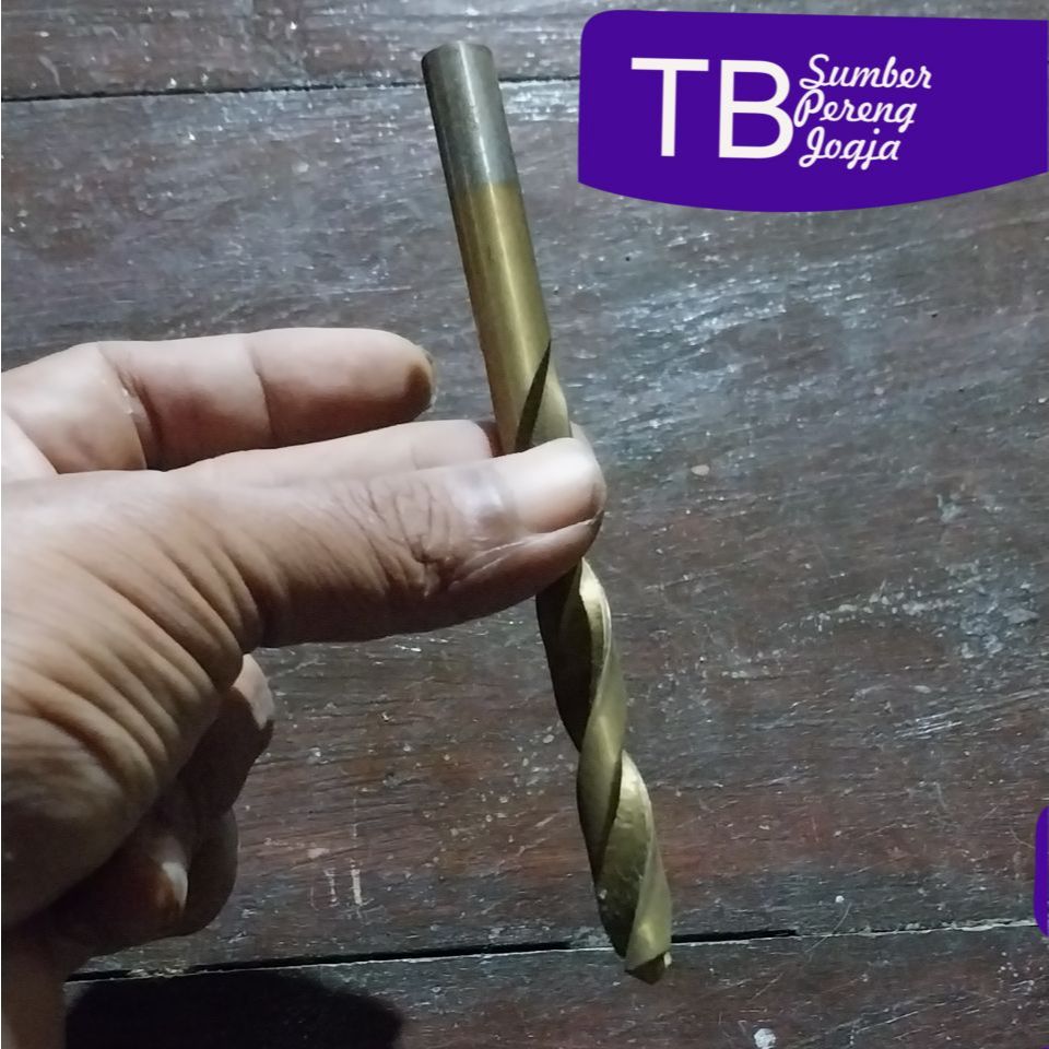 Mata Bor Besi HSS Kuning12 MM Panjang 150 MM