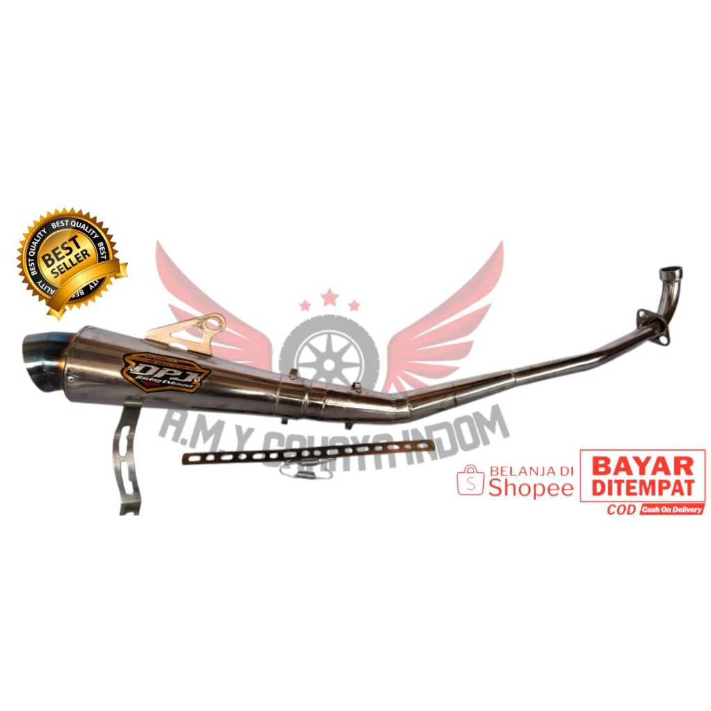 Knalpot DPJ untuk motor supra  125, supra fit,kharisma, revo, jupiter, astrea