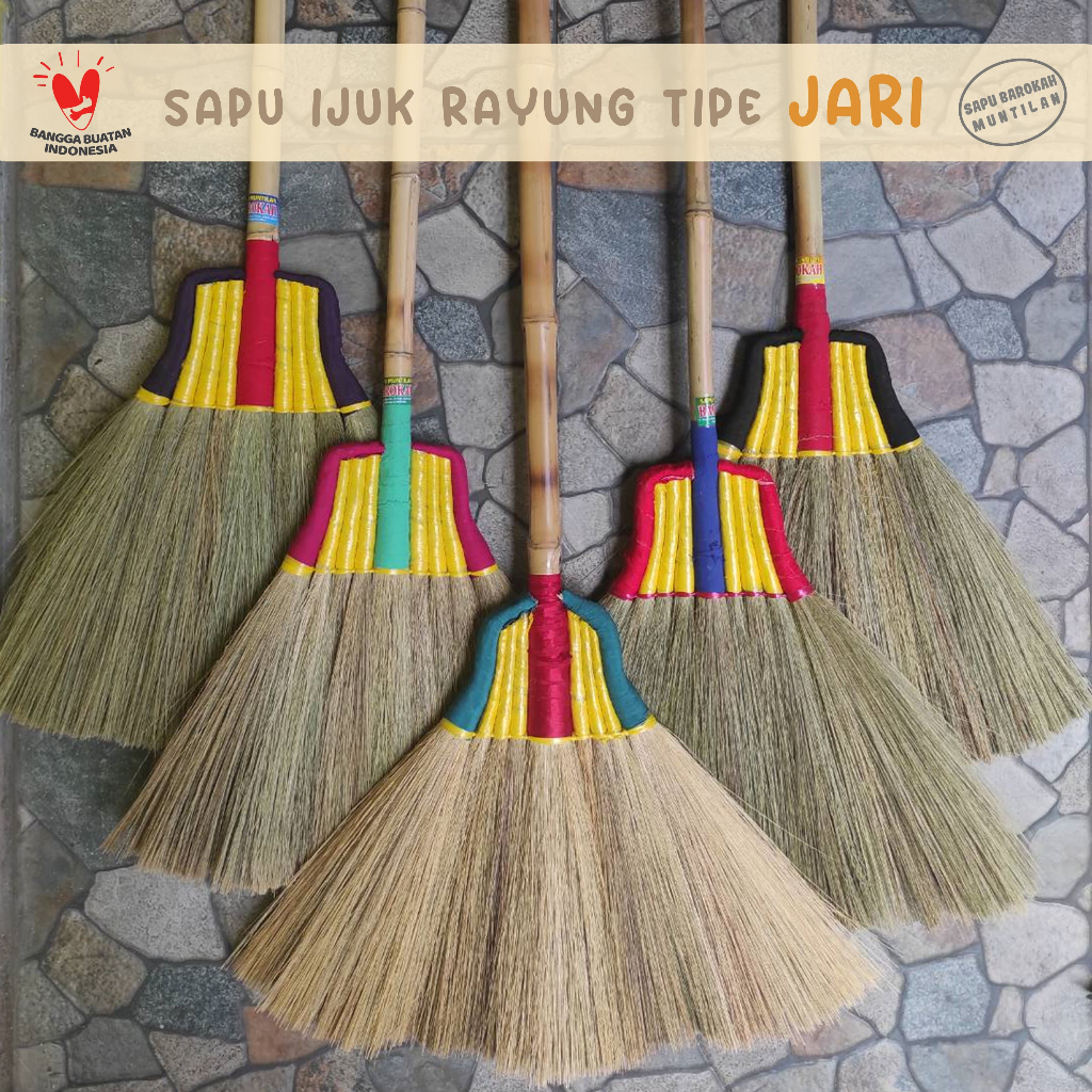 Sapu Lantai Ijuk Rayung Premium Muntilan, Tipe Jari