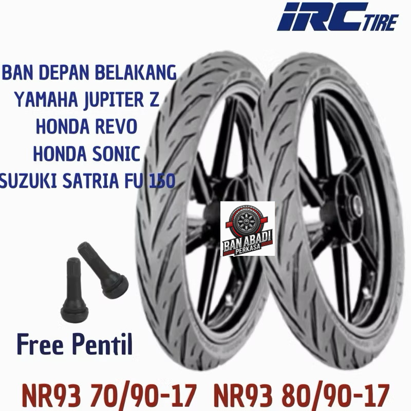 paket Ban Motor Yamaha Jupiter Z1/IRC NR93 70 90 NR93 80 90 Ring17 Tubeless