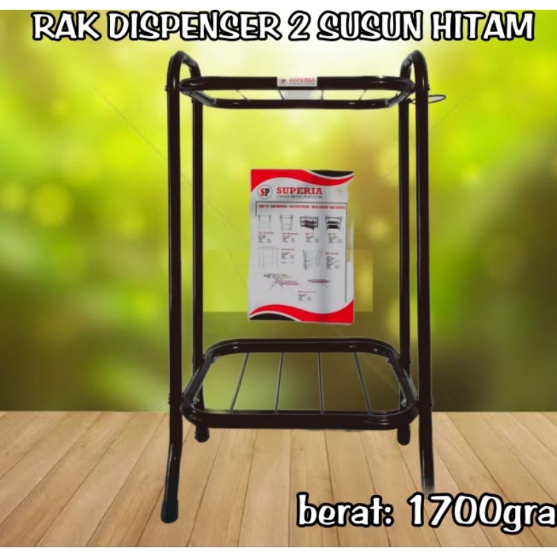 rak dispenser 2 susun / rak dispenser
