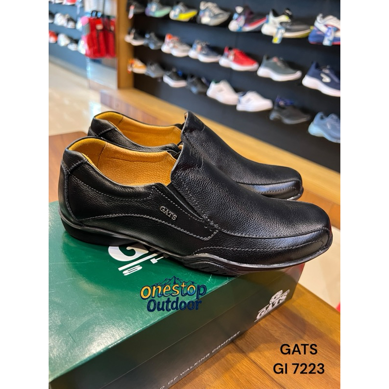 Sepatu Kulit GATS GI 7223 Original - Sepatu Kulit Asli GATS GI7223 - Sepatu Pantofel Pria Bahan Kuli