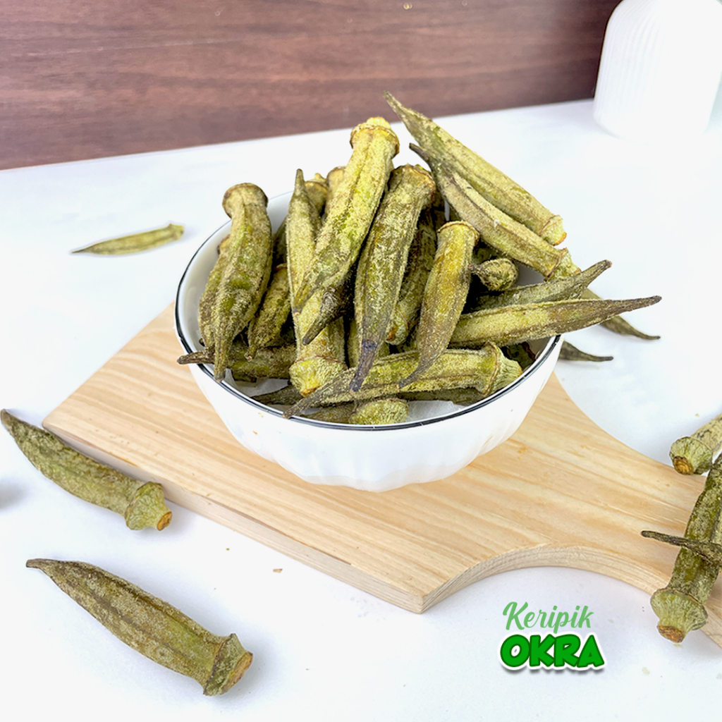 Mamam_Genz Keripik Okra Premium - Keripik Sayur Okra - Okra Chips Vacuum Frying