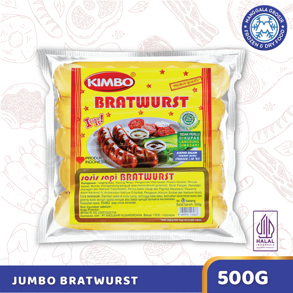 

Kimbo Jumbo Bratwurst Original 500gr