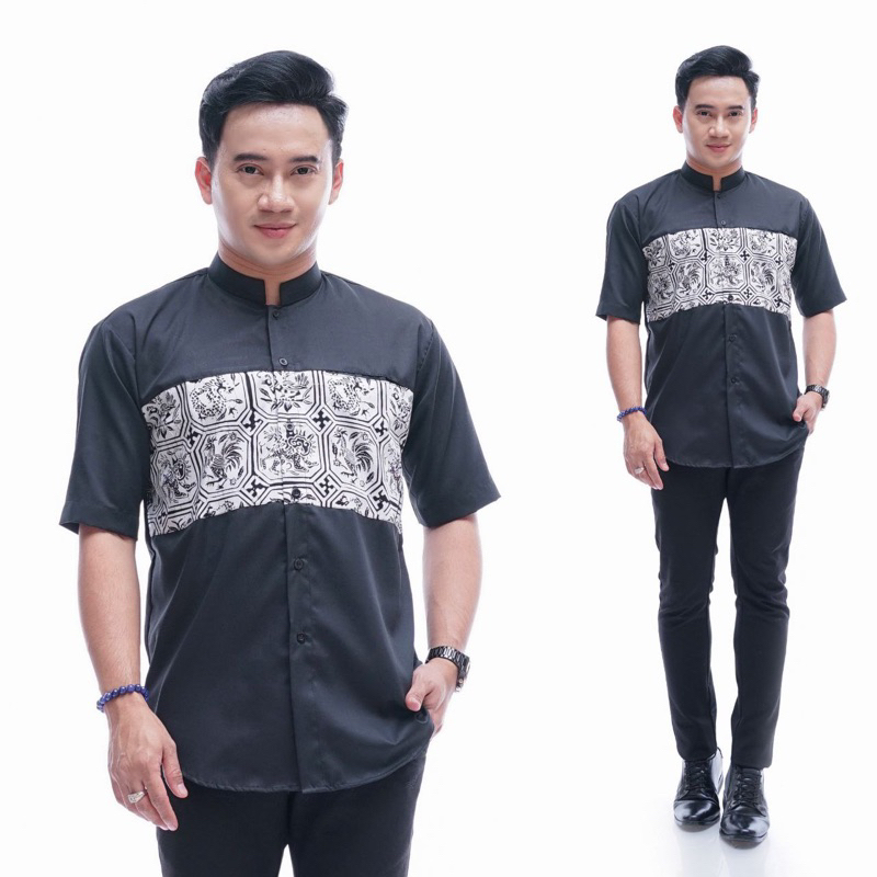 Kemeja Koko Hitam S Moslem Wear Safi