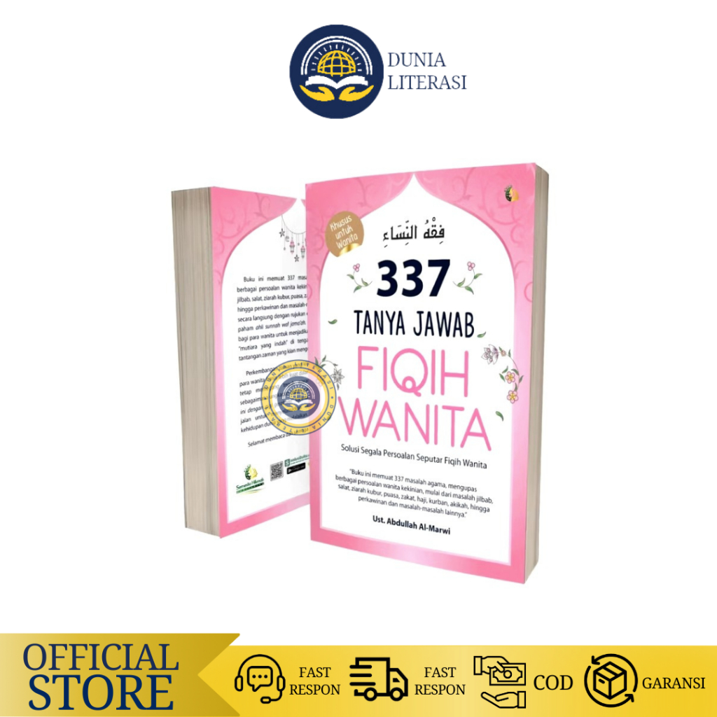 Buku Fiqih Wanita: 337 Tanya Jawab Fiqih Wanita - Buku Muslimah - Buku Agama Islam - Fiqih Wanita