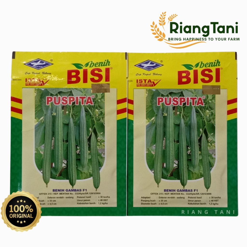 GAMBAS PUSPITA Kemasan 10 gram - Benih Gambas F1 BISI Cap Kapal Terbang