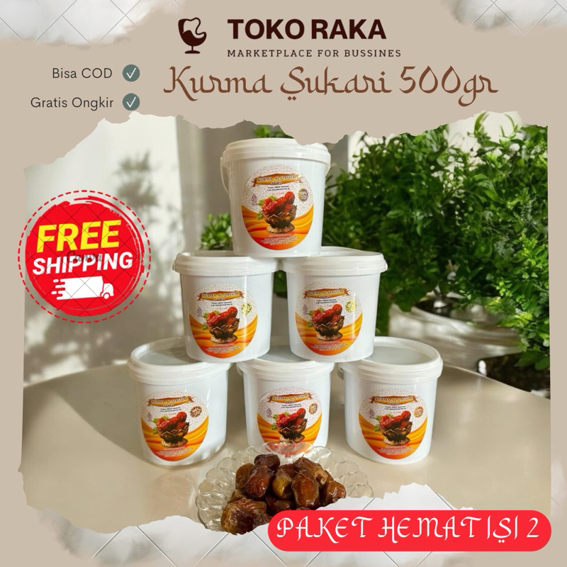 

Paket Kurma Sukari Premium 400gr [[2 Ember Lebih Murah]]